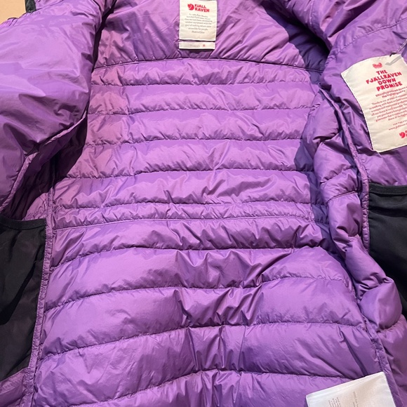 Fjallraven Keb Touring Down Puffer Jacket - Women's Size M - Purple - Picture 14 of 16